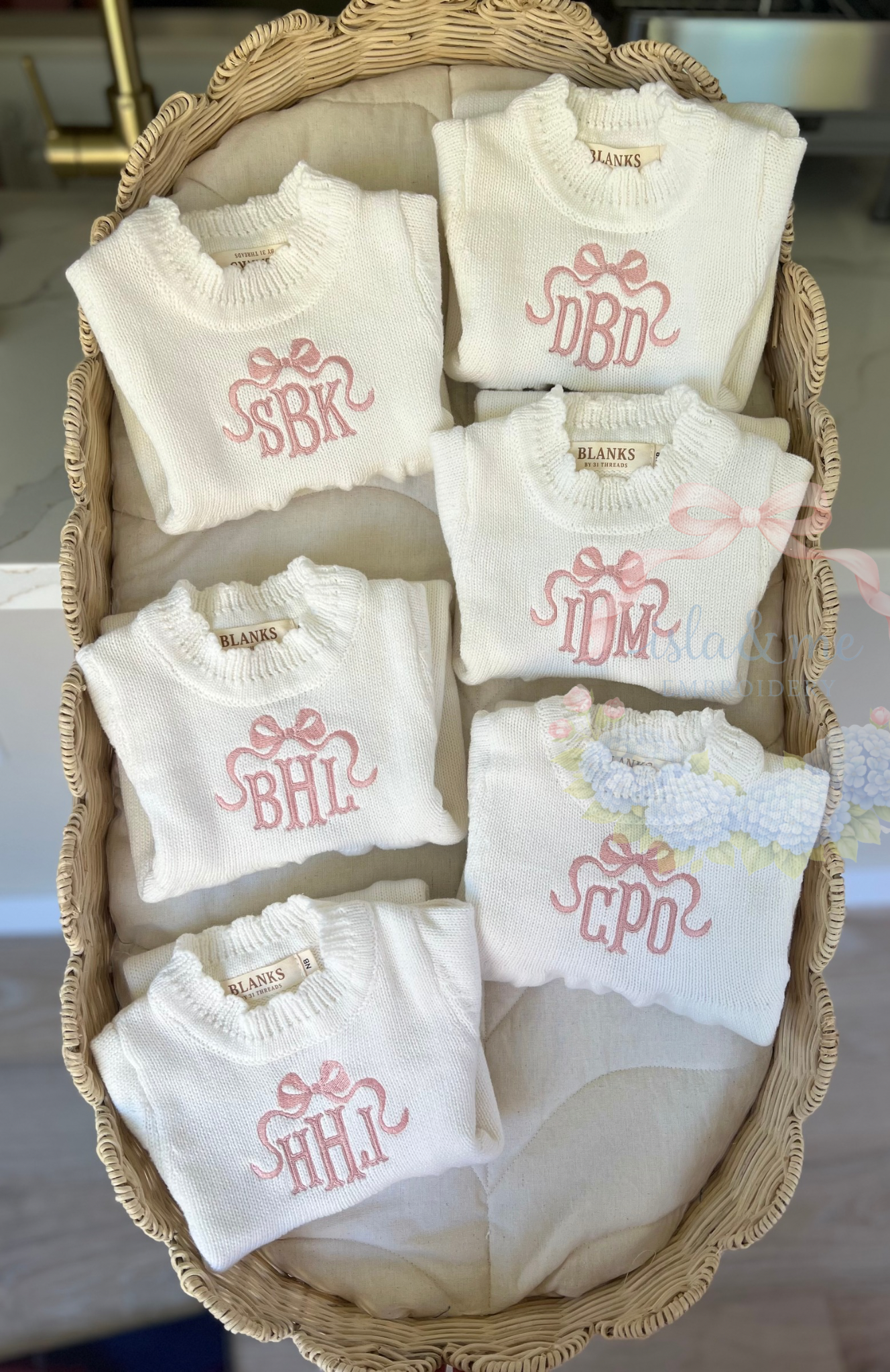 Knit Monogrammed Gown