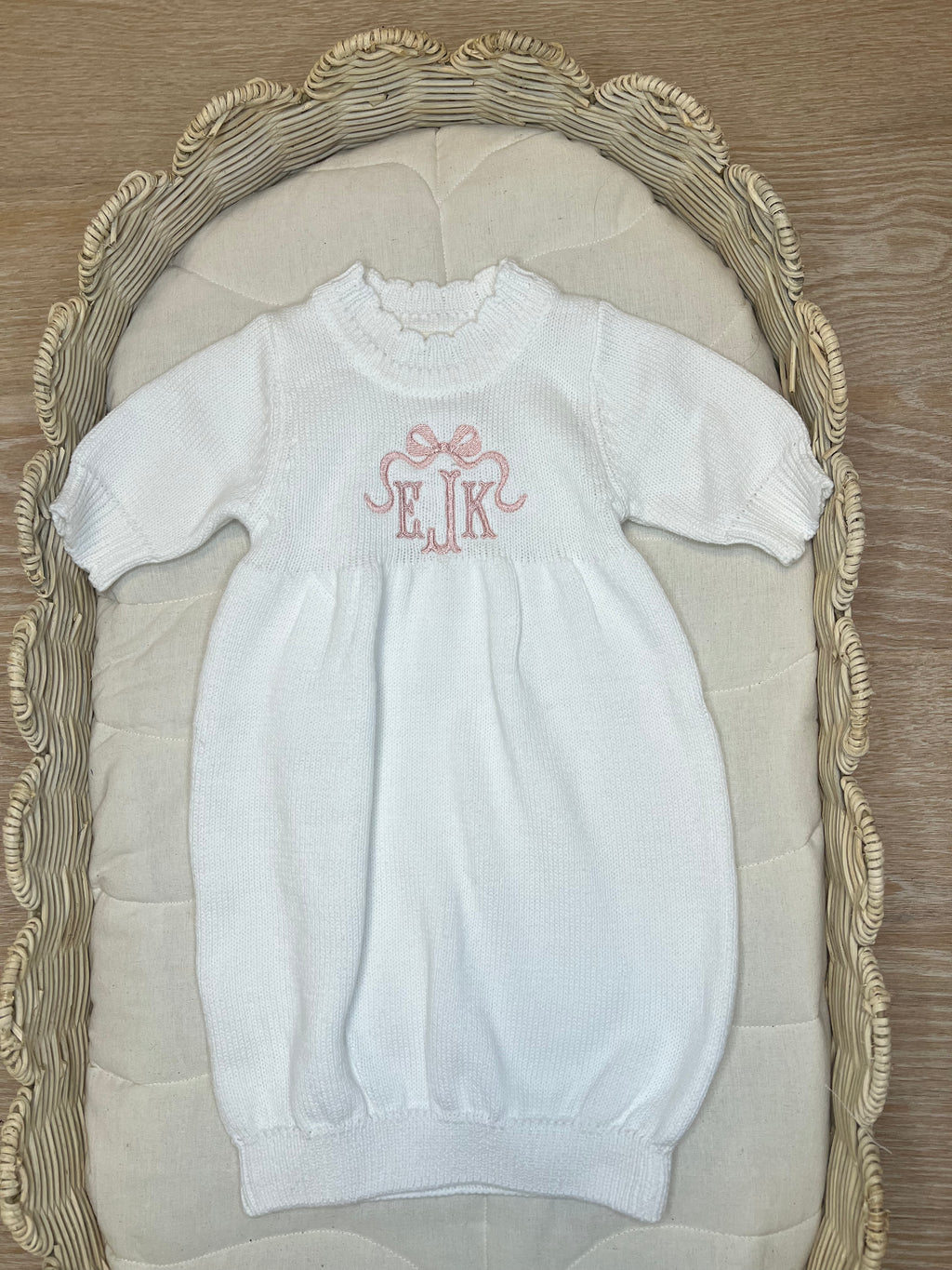 Cotton Knit Newborn Gown