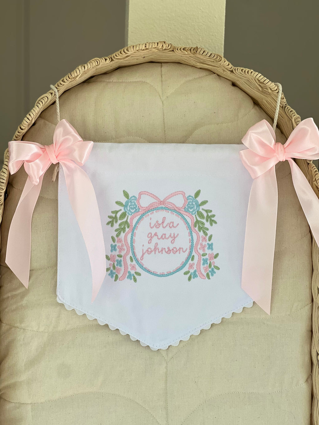 Personalized Newborn Baby Name Announcement Banner
