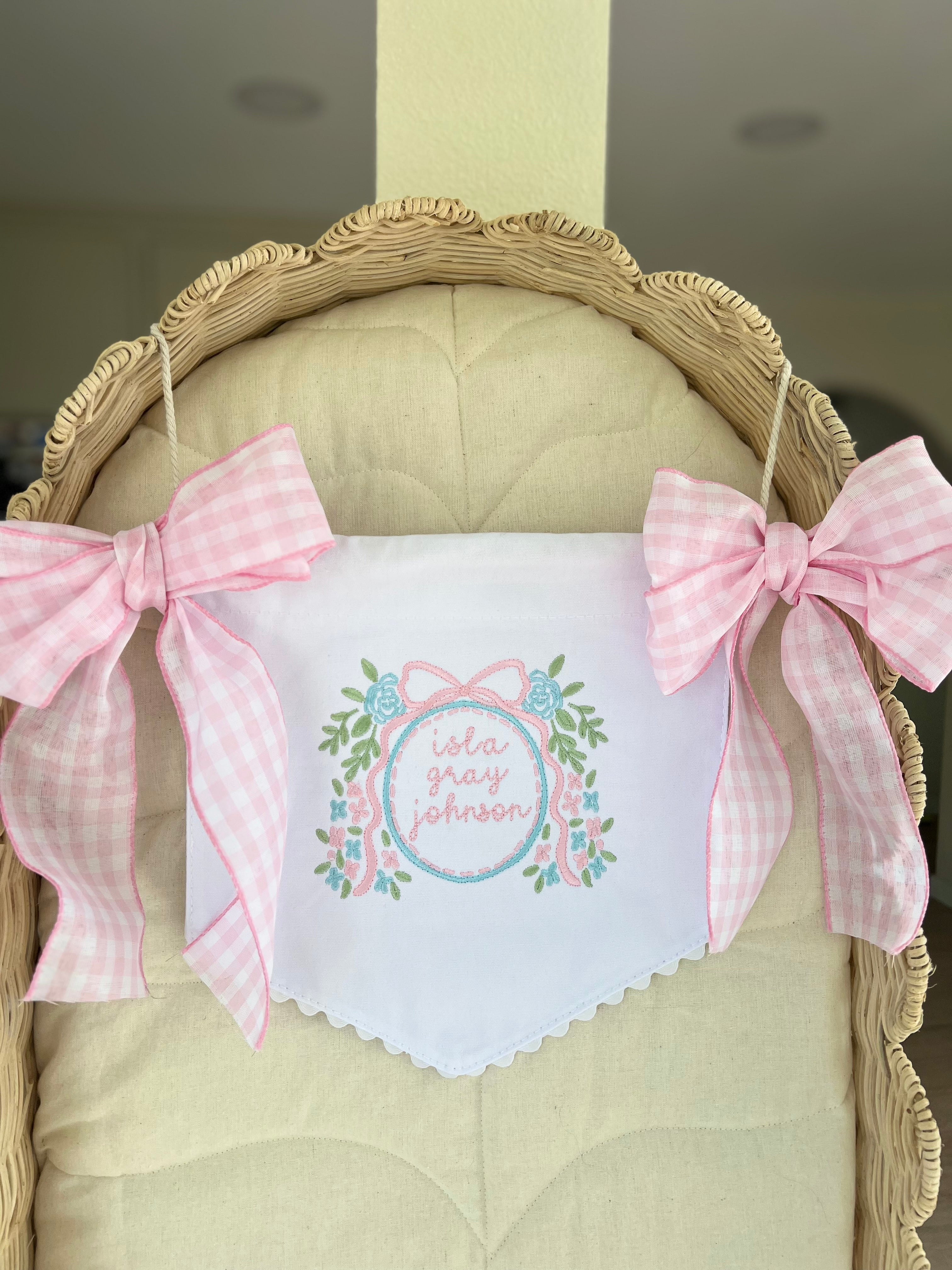 Personalized Newborn Baby Name Announcement Banner